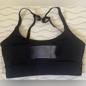 Salvage Black Sports Bra with Gray Accents